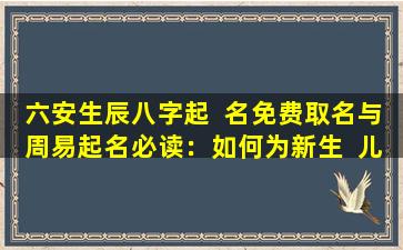 六安生辰八字起  名免费取名与周易起名必读：如何为新生  儿选择一个合适的名字